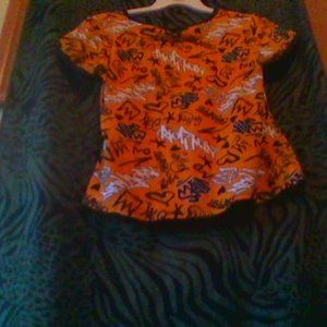 cute kid orange tee shirt